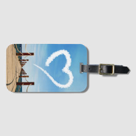 Oändligt Väg Heart-Shaped Cloud Bagagebricka