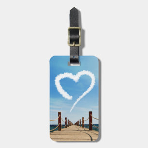 Oändligt Väg Heart-Shaped Cloud Bagagebricka