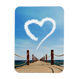 Oändligt Väg Heart-Shaped Cloud Magnet