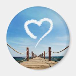 Oändligt Väg Heart-Shaped Cloud Magnet