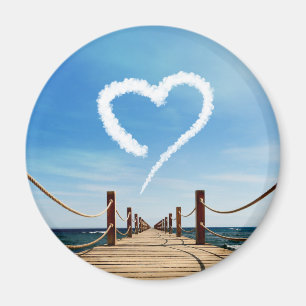 Oändligt Väg Heart-Shaped Cloud Magnet