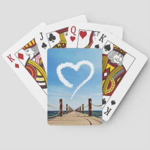Oändligt Väg Heart-Shaped Cloud Spel Kort
