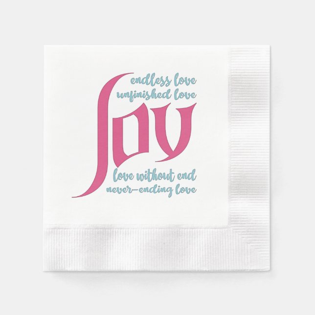Oändlös Kärlek Pappersservett (Framsidan)
