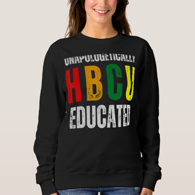 Oanpologetiskt HBCU-utbildat historiskt svart Co T Shirt (Framsida)