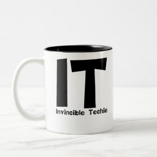 Oanvändbar Techie Computer Information Technology Två-Tonad Mugg