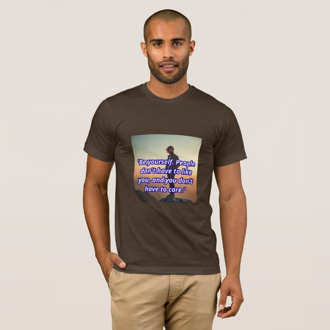 Oapologetiskt Din Konfidens T-shirt (Hel framsida)