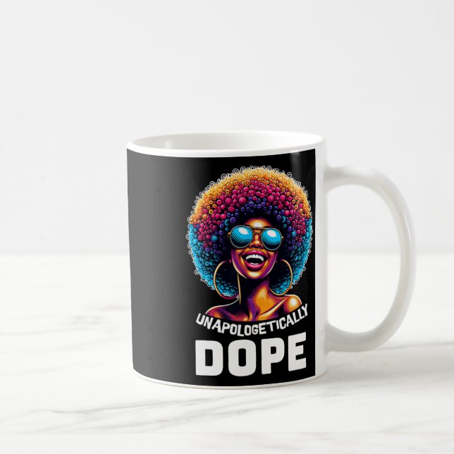 Oapologetiskt drog svarta historiemånaden afrikans kaffemugg (Höger)