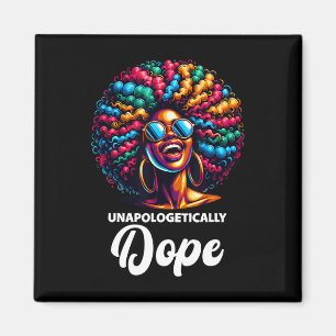 Oapologetiskt Drogen Black History Month afrikansk Magnet