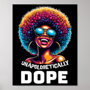 Oapologetiskt Drogen Svarta Historien Månad Afrika Poster