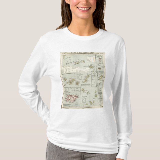 Öar Atlantic Ocean Tee Shirt (Framsida)