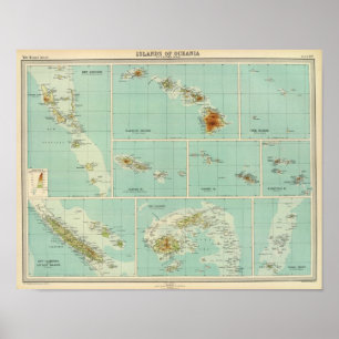 Öar av Oceania Poster