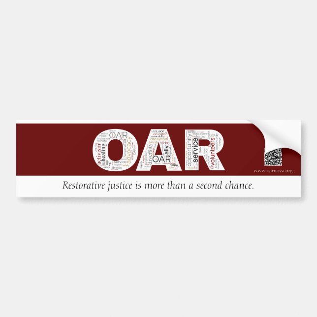 OAR Bumper Sticker Bildekal (Framsidan)