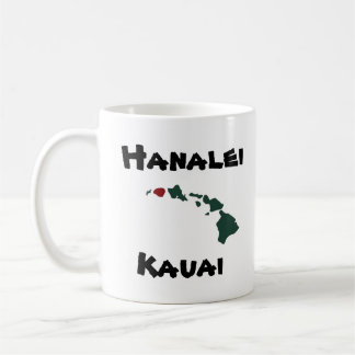 Öar "för Hanalei pir" w/Hawaii Kaffemugg
