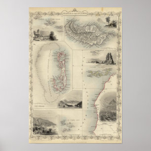 Öar i Atlanten Poster