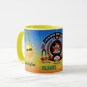 Öar i solens Trinbago-souvenir Mugg