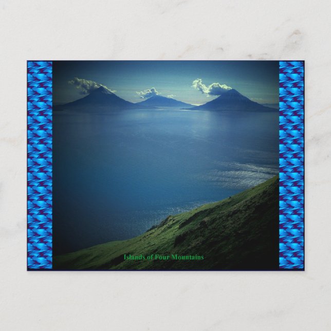 Öar med fyra berg vykort (Framsida)
