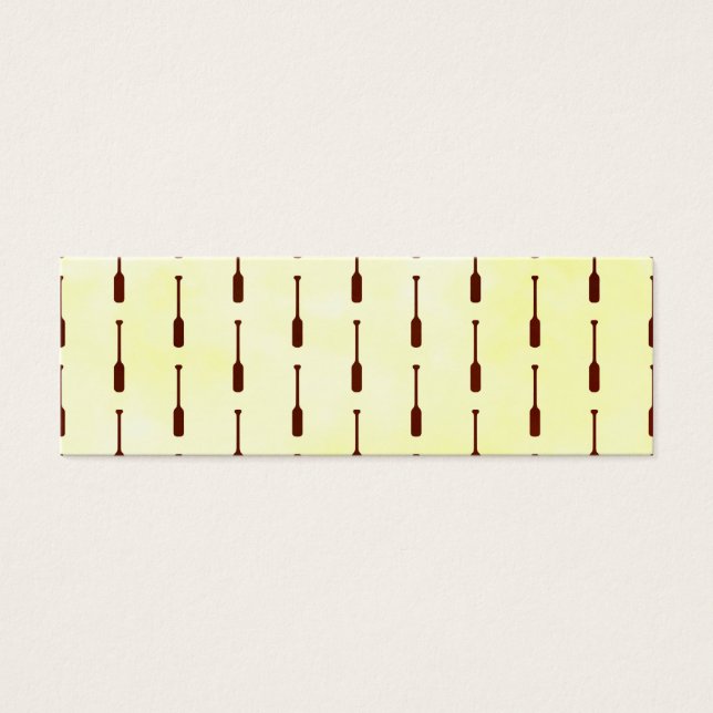 Oar Mönster Pappra Struktur Litet Visitkort (Framsidan)