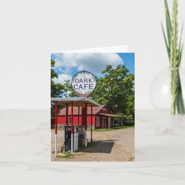 Oark Gas Pumps Kort (Framsida)