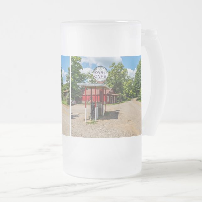 Oark Gas Station Frosted Glass Beer Mugg (Framsida höger)