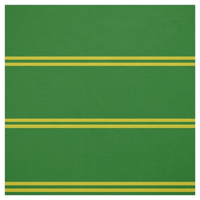 Öarnas grönt, guld strimlad design tyg (Provkarta)