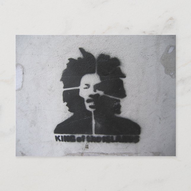 Öarnas kung Graffiti vykort (Framsida)