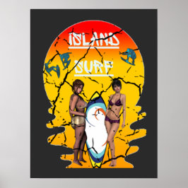 Öarnas Surfa Surfing Poster
