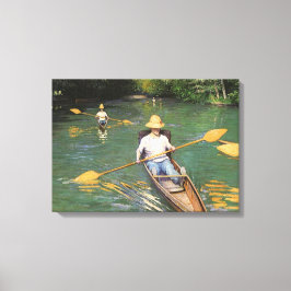 Oarsmen by Gustave Caillebotte, Vintage Fine Art Canvastryck
