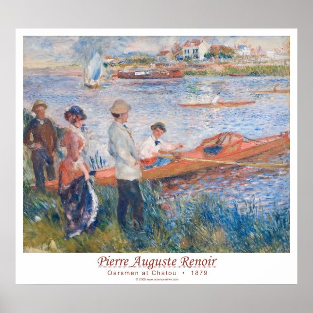 Oarsmen vid Chatou ・ 1879 Poster (Framsidan)