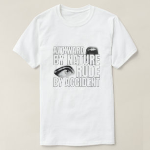 Oartigt av misstag socialt klumpigt roligt talesät t shirt
