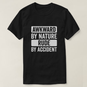 Oartigt av misstag socialt klumpigt roligt talesät t shirt