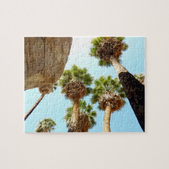 Oas Palm i Joshua Tree National Park Pussel (Horisontell)