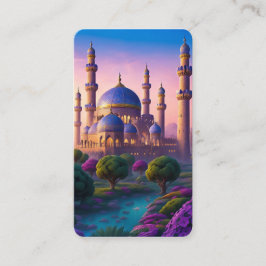 Oasen till Minarettborgen Bokmärke Visitkort