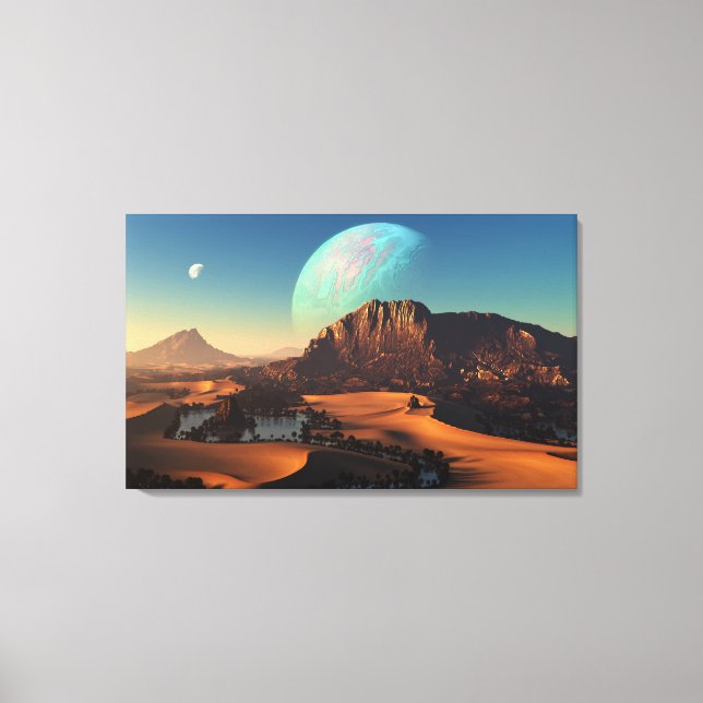 Oasia (Triptych) Canvastryck (Framsida)