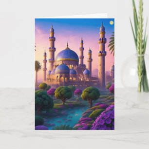Oasis av Minaret Castle Helgkort