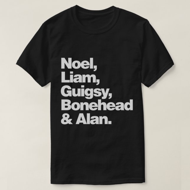Oasis Band Members Classic T-Shirt (Design framsida)