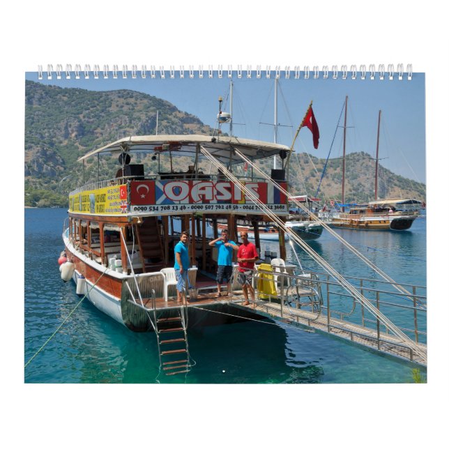 "Oasis"-båt i Fethiye Kalender (Omslag)