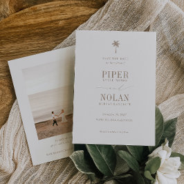 OASIS Beach Wedding Photo Spara Datumet