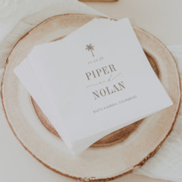 OASIS Coastal Beach Wedding Pappersservett
