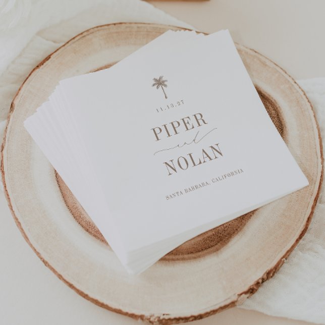 OASIS Coastal Beach Wedding Pappersservett (Skapare uppladdad)