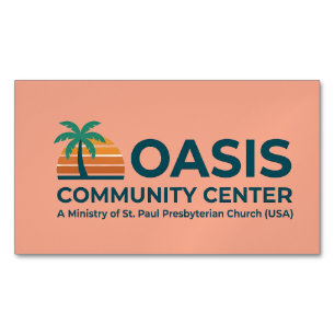 Oasis Komuncentrets Magnetskola Magnetiska Visitkort