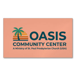 Oasis Komuncentrets Magnetskola Magnetiska Visitkort