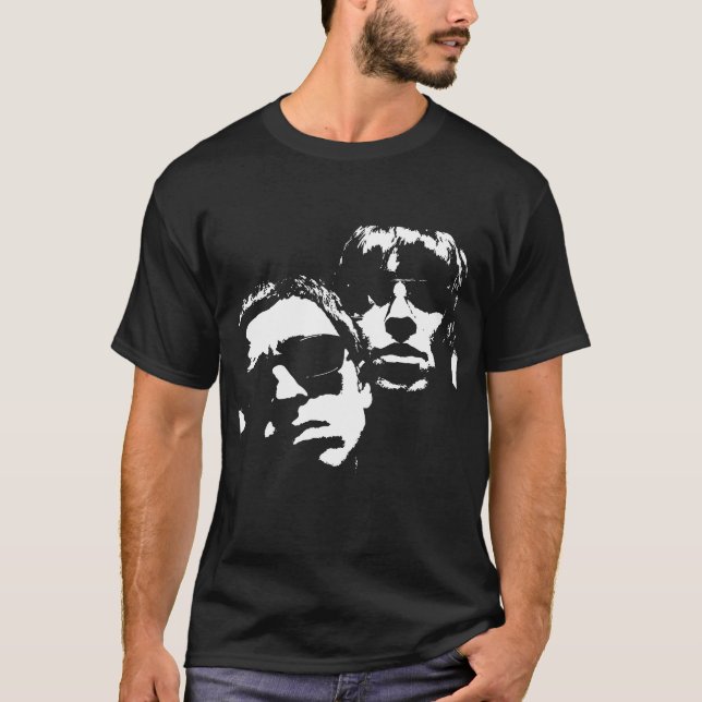 OASIS - Liam & Noel - Silhouette Live 2025 T Shirt (Framsida)