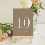 OASIS Taupe Wedding Table Number Card Inbjudningar<br><div class="desc">OASIS | Modern Minimalist Taupe,  wedding table number card. Please note that table number cards must be numbered and added to your cart individually.</div>