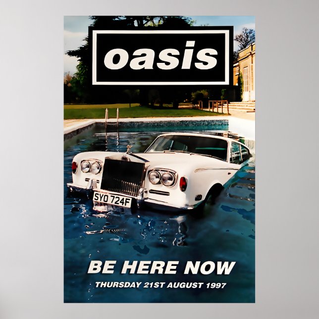 Oasis Var här nu US Promo Affisch Tryck 1 (Framsidan)