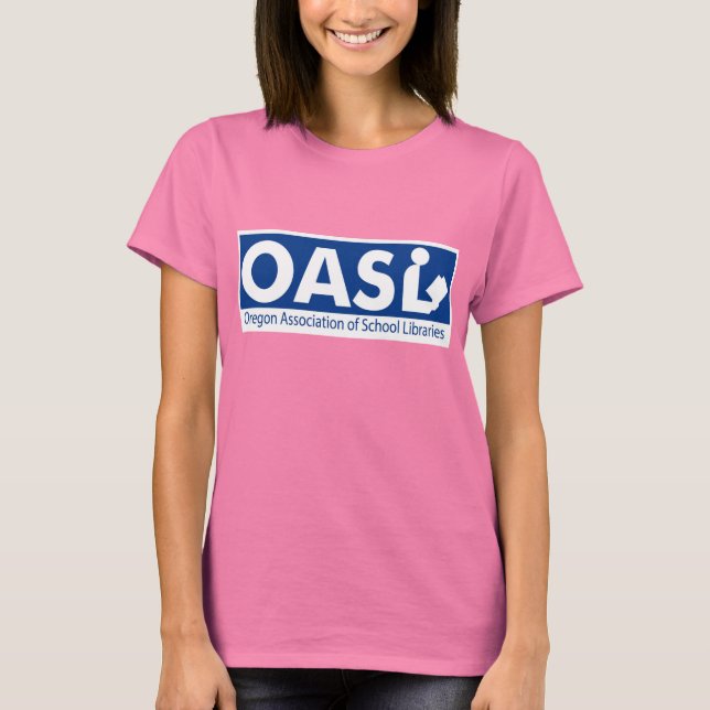 OASL Logotyp Kvinnor i Melange Ringer T-Shirt (Framsida)