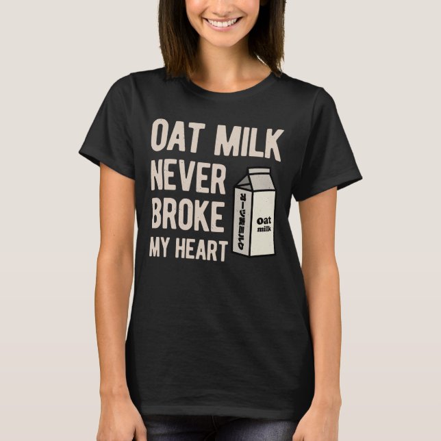 Oat Mjölk Funny T Shirt (Framsida)