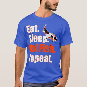 Öat Ssov Koi Fish Repeat Distress Tancho T Shirt