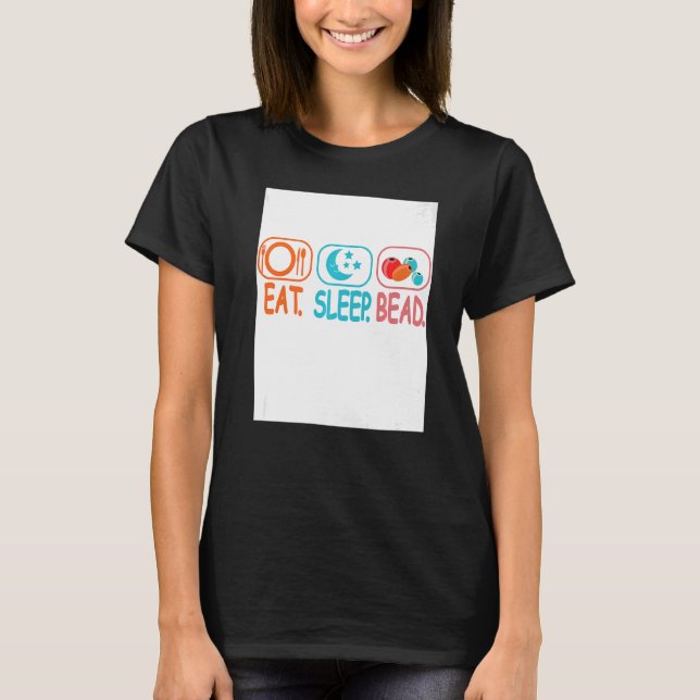 Öat viloläge Bead Beadwork Hand Stitching Seing Ar T Shirt (Framsida)