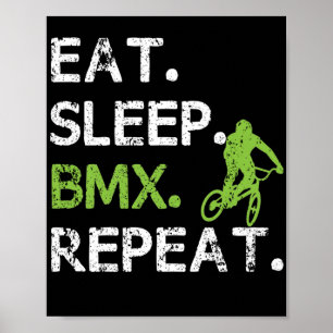Öat viloläge BMX Freestyle Cycling Sarcasm Poster
