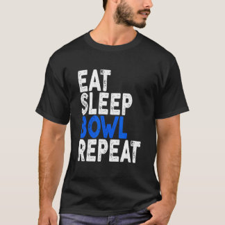 Öat viloläge Bowl Upprepa Bowling Te T Shirt
